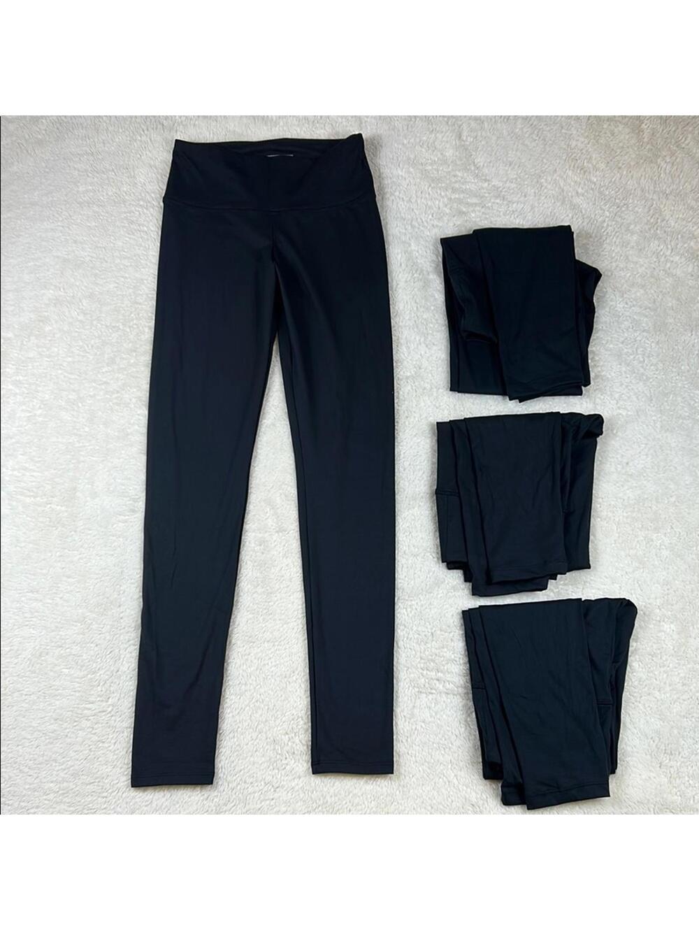 Felina Women's Black High Rise Leggings Size SM Stretch Athletic  Workout Pants